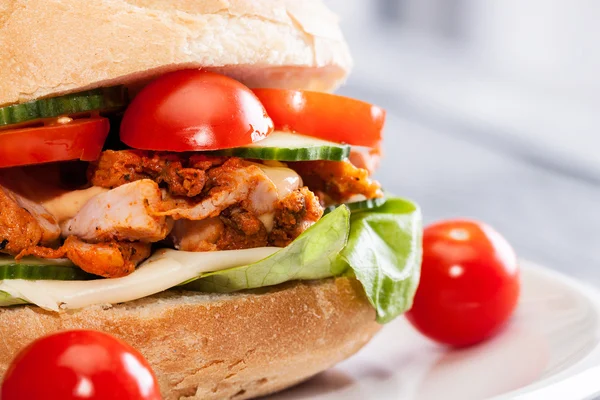 Kebab-Sandwich — Stockfoto