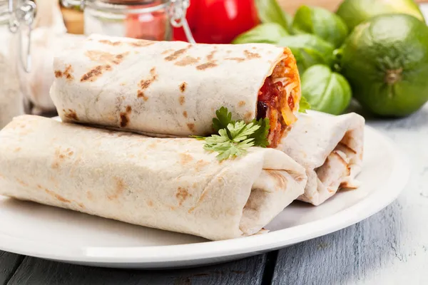 Mexican burritos — Stock Photo, Image