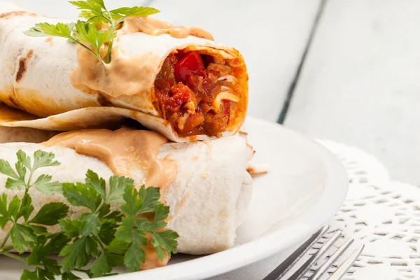 Mexicaanse burrito 's — Stockfoto