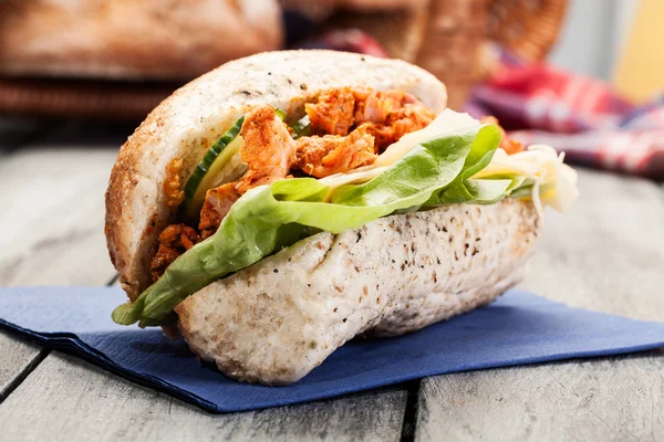 Kebab sandwich — Stock Photo, Image