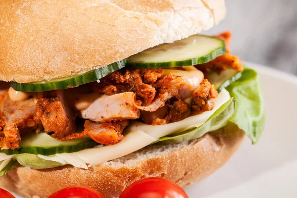 Kebab-Sandwich — Stockfoto