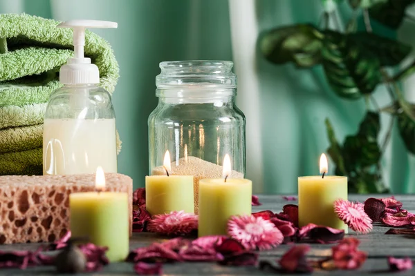 SPA still life: aromatherapy candle — Stock Photo, Image