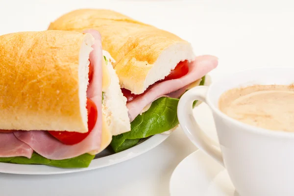 Italiensk panini sandwich – stockfoto