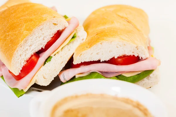 Italiaanse panini sandwich — Stockfoto