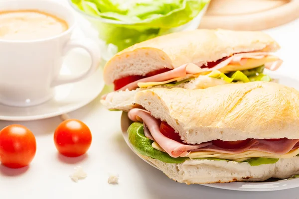 Italiensk panini sandwich – stockfoto