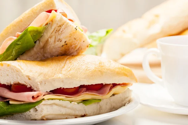 Włoska kanapka z panini — Zdjęcie stockowe