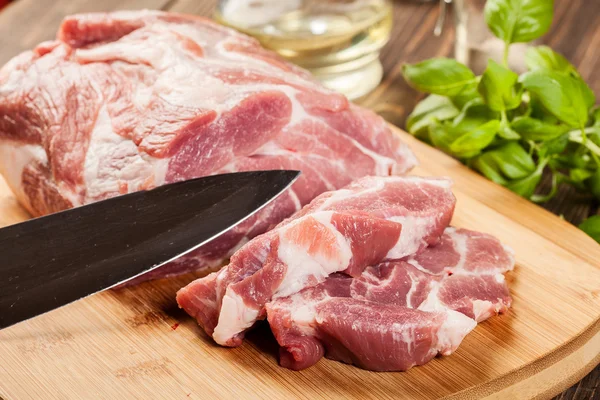 Fresh raw pork — Stock Photo, Image