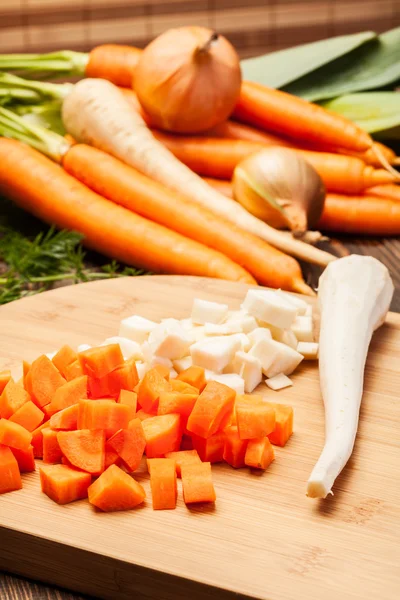 Fresh chopped vegetables — Stock Photo, Image