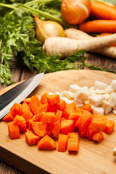 Verduras frescas picadas — Foto de Stock