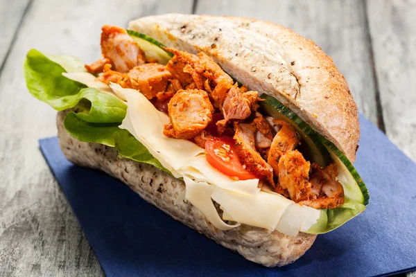 Kebab sandwich — Stock fotografie