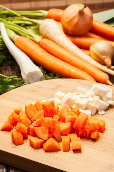 Fresh chopped vegetables — Stock Photo, Image