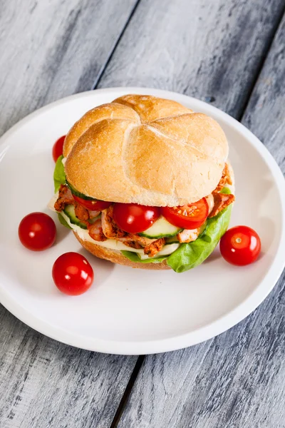 Kebab sandwich — Stock fotografie