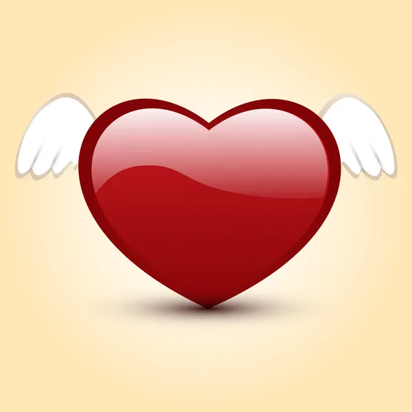 Εικονογράφηση Φορέας Καρδιά Φτερά — Διανυσματικό Αρχείο