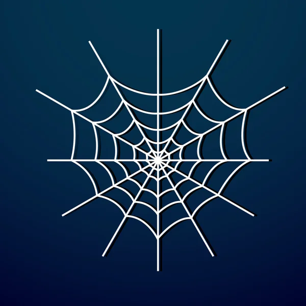 Vector Spider Web Dark Background — Stock Vector