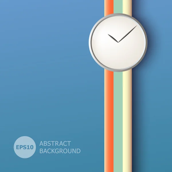 Fondo Abstracto Con Reloj — Vector de stock