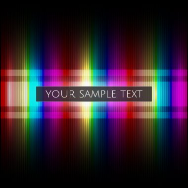 Vector rainbow background with sample text. clipart