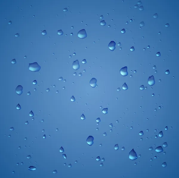 Fondo Abstracto Azul Con Gotas — Vector de stock