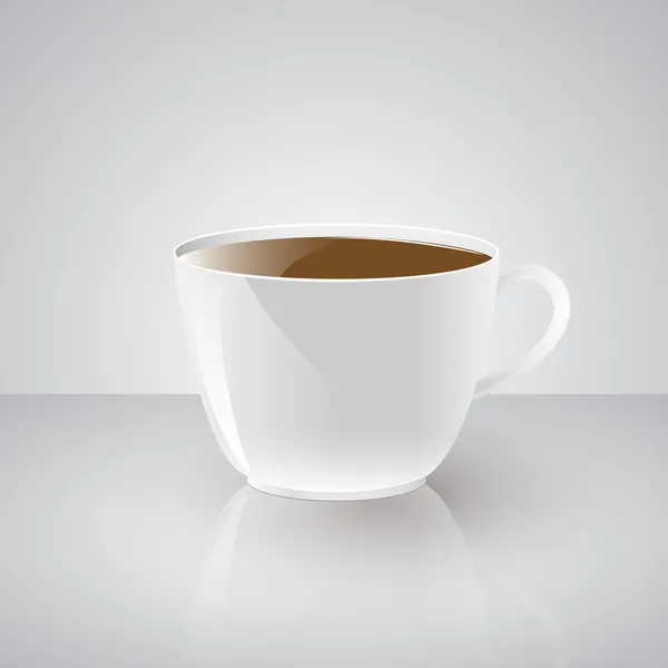 Vektorillustration Der Kaffeetasse — Stockvektor