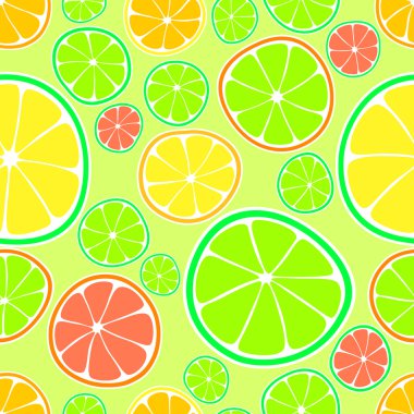 Vector background with citrus. clipart