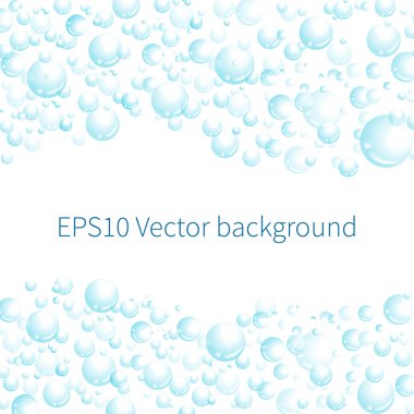 Vector background with bubbles. clipart