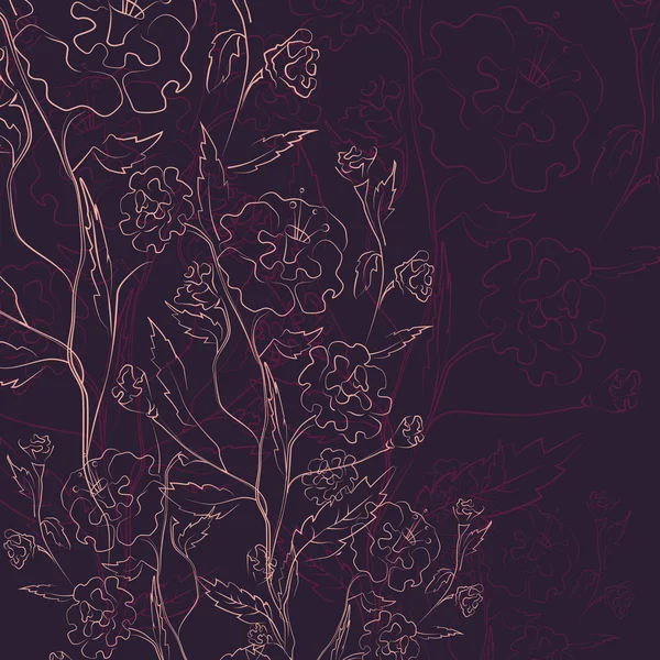 Vector floral arka plan tasarımı