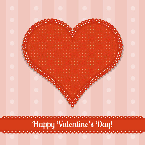 Vector card for Valentine's Day.