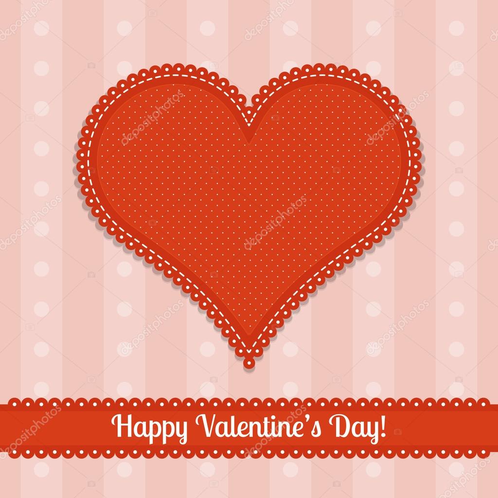 Vector card for Valentine's Day.