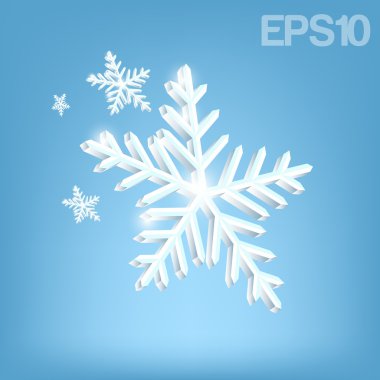 Christmas background with snowflakes. Vector illustration. clipart