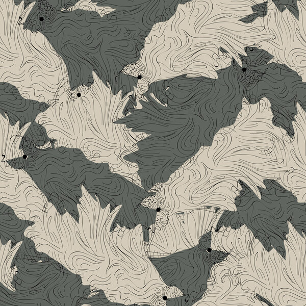 Vector background with dresses.