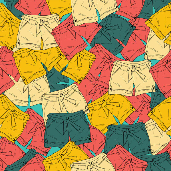 Векторный фон с различными шортами
.