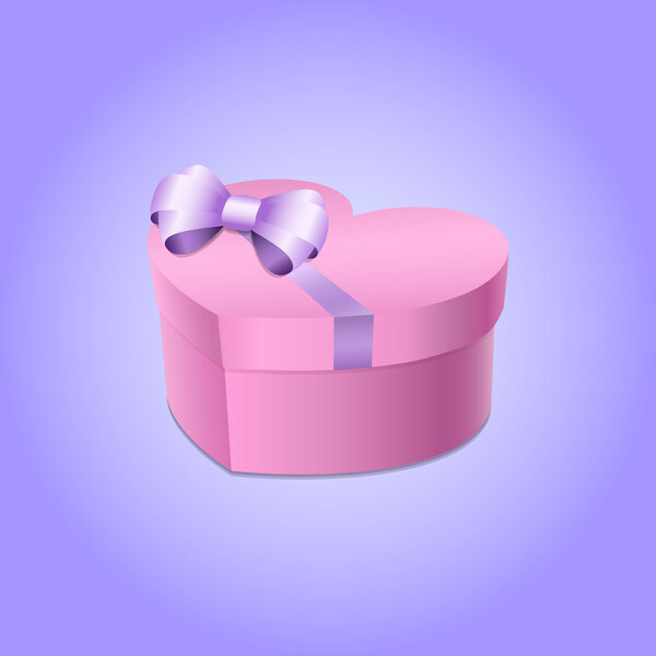 Heart shaped gifts. Vector illustration.