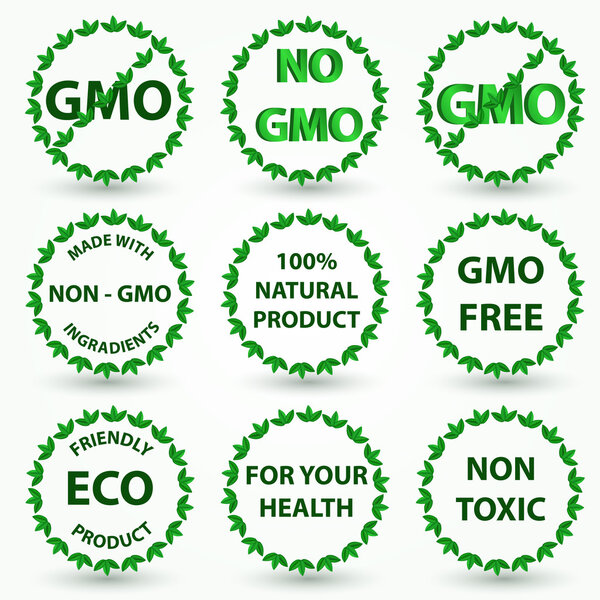 Organic eco and bio labels