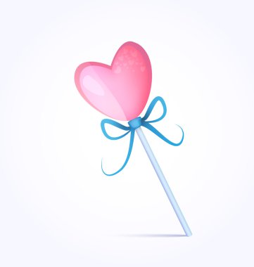 Illustration of isolated heart candy clipart