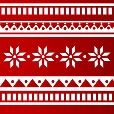Vector red folk background. clipart