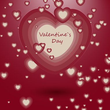 Vector illustration of romantic love background clipart