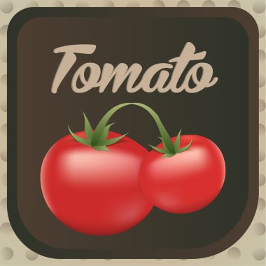 Tomato label design. Vector illustration. clipart