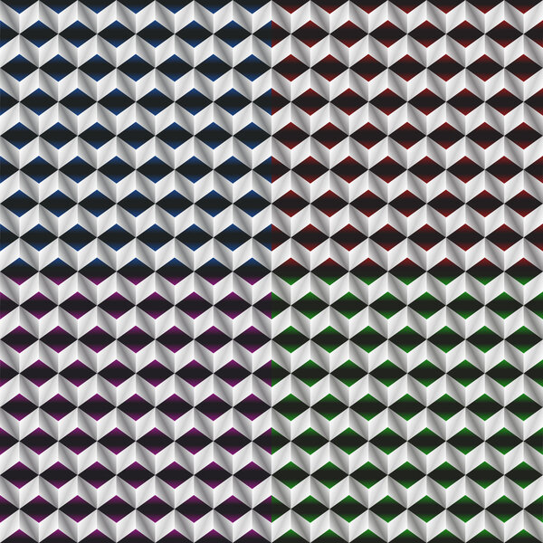 Monochrome cubes background. Vector illustration.
