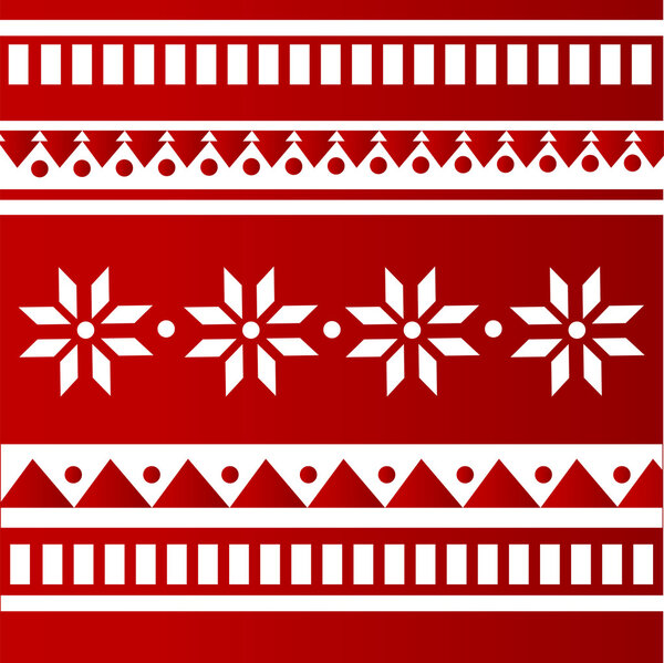 Vector red folk background.