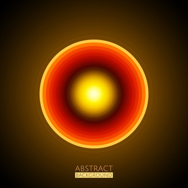 Abstract glowing circle background