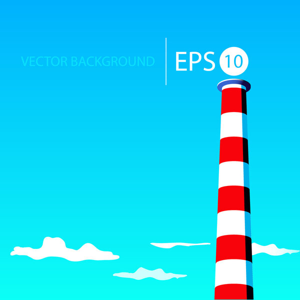 Lighthouse. Detailed vector. Vector illustration.