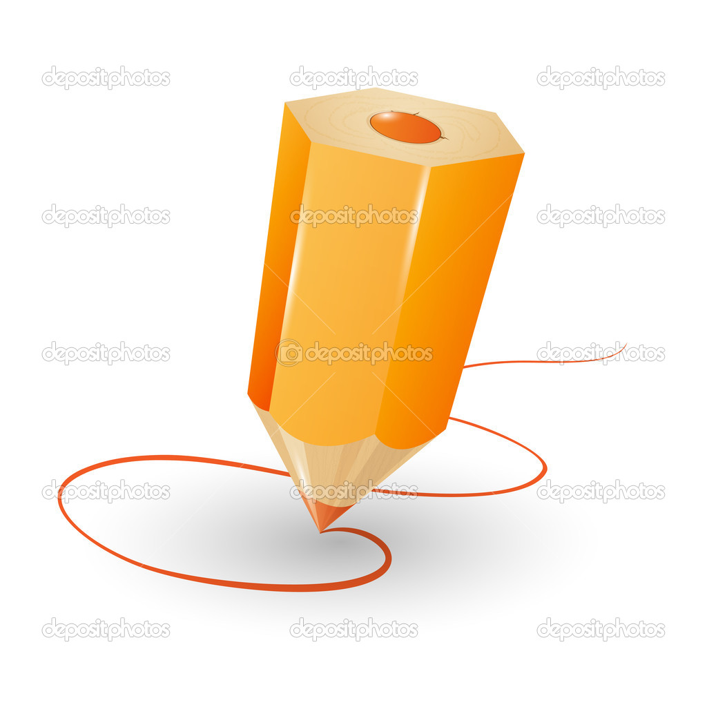 Pencil vector illustration. Vector illustration.