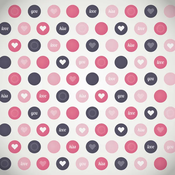 Vector Background Hearts — Stock Vector