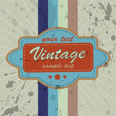 Vector vintage background. Vector illustration. clipart