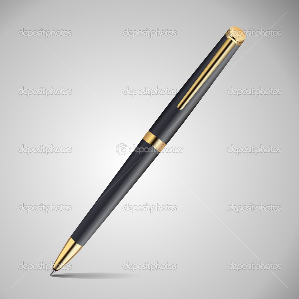 Vector pen. Vector illustration.