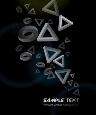 Abstract geometric background. Vector illustration. clipart
