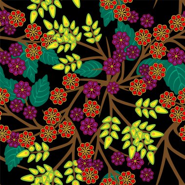Vector floral arka plan tasarımı