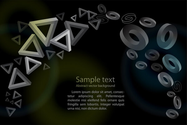 Fondo Geométrico Abstracto Ilustración Vectorial — Vector de stock