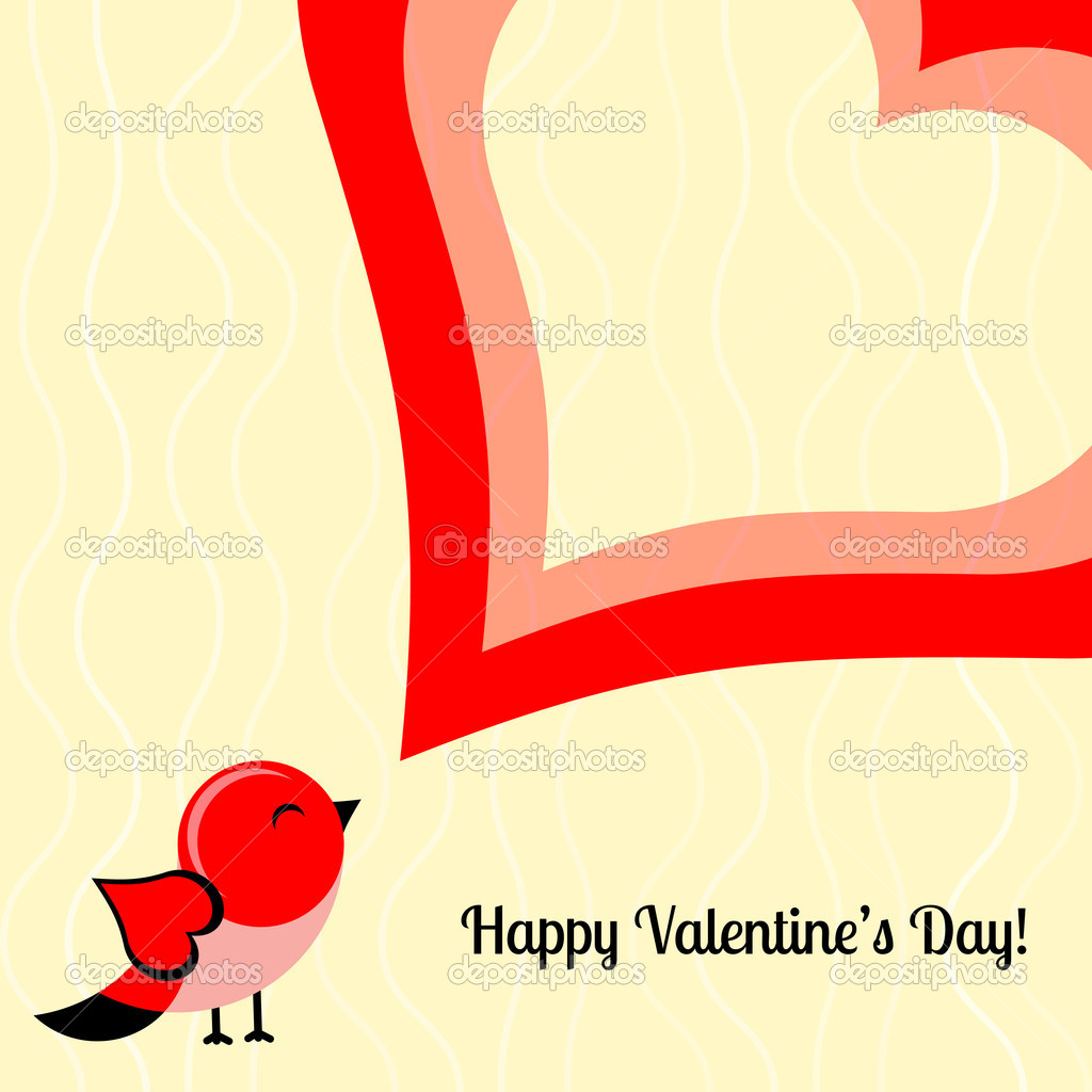 Vector card for Valentine's day.