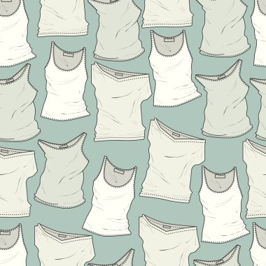 Vector background with different t-shirts. clipart