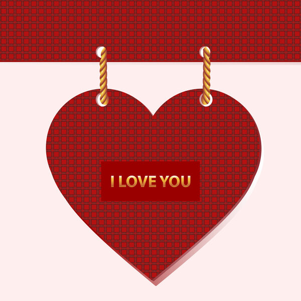 Vector background with heart.